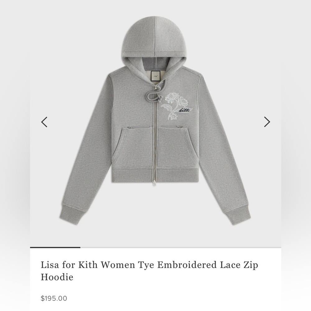 Kith Tye Embroidered Lace Zip Up Hoody